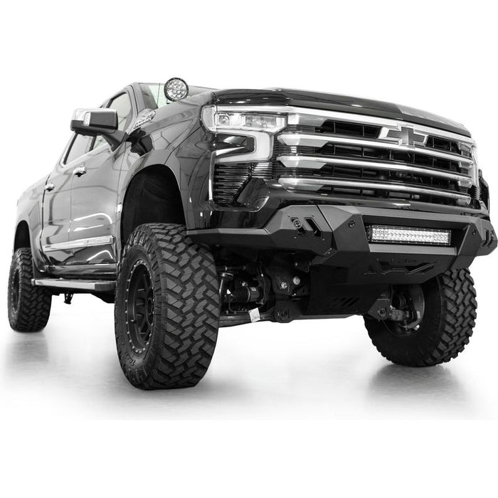 Addictive Desert Designs Chevy Silverado 1500 Black Label Front Bumper Model F140300010103