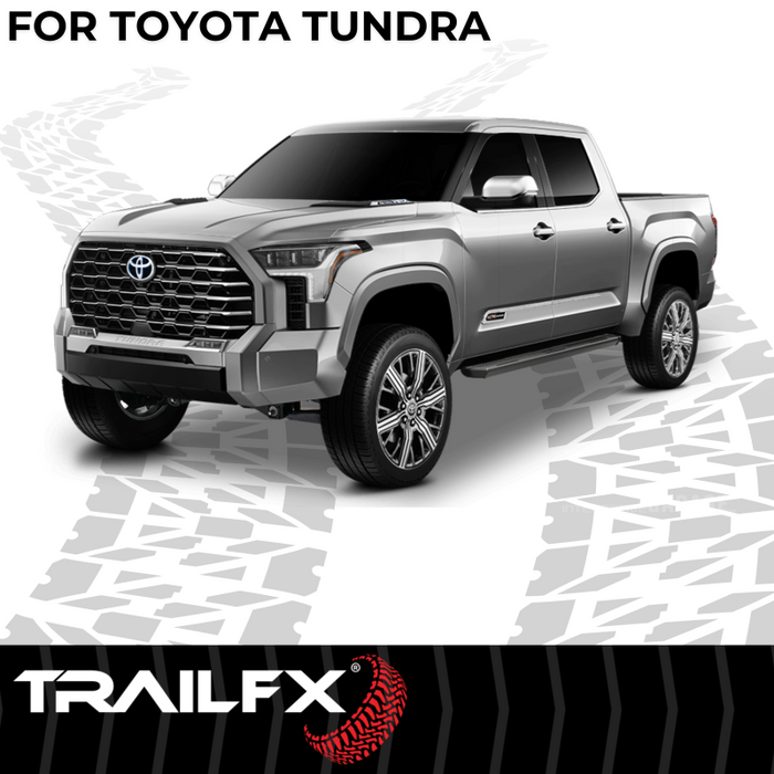 TrailFX A6 Running Boards Titanium Black Aluminum Model AL6016B