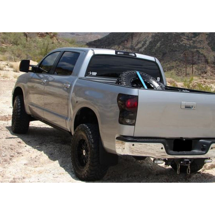 N-Fab Gloss Black Bed Mounted Tire Carrier W/ Black Strap Model BM1TCBK