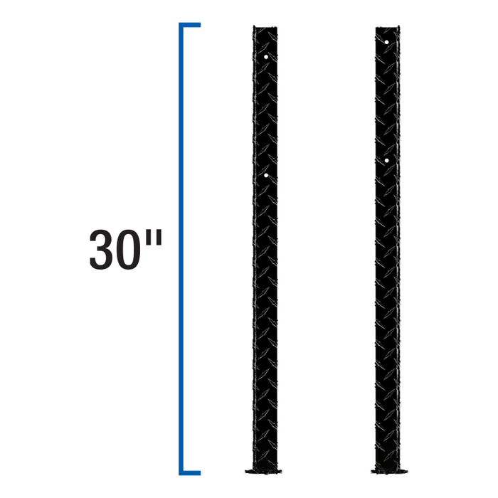 UWS Replacement Topside Truck Tool Box Leg Model TBTS-LEGS-BLK