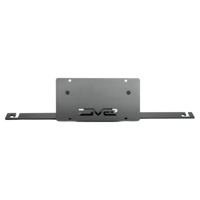 DV8 Offroad 2021-2026 Ford Bronco Capable Bumper Slanted Front License Plate Mount Model LPBR-05