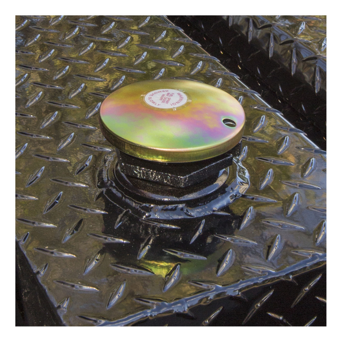 UWS Gloss Black 50-Gallon Combo Aluminum Transfer Tank Model TT-50-COMBO-BLK