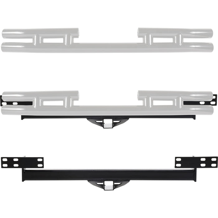 Smittybilt Bolt-On Receiver Hitch - Fits OE Style Rear Bumpers (97-06 TJ/LJ) Model JH44