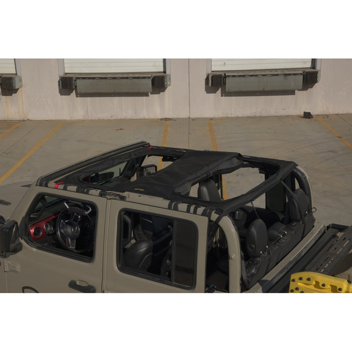 Smittybilt Extended Shade Top w/ Skylights - Black Diamond/Mesh (20+ JT) Model 97502