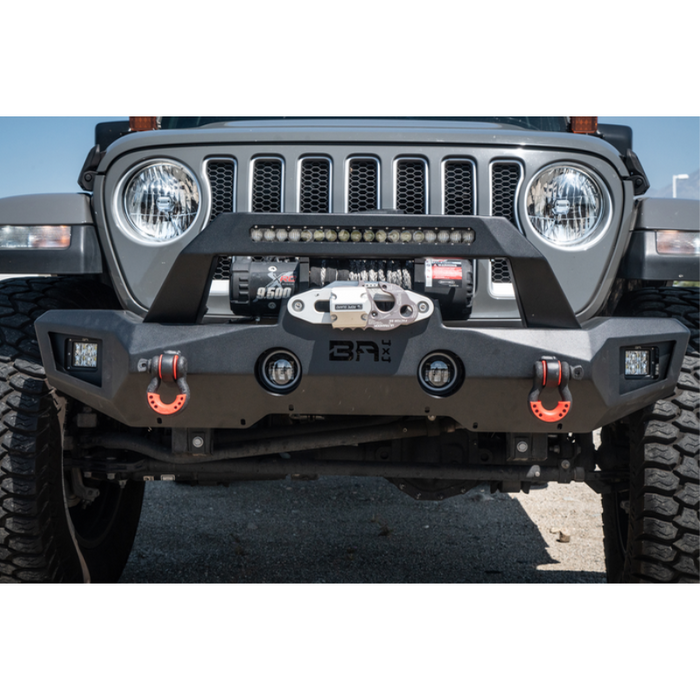 Body Armor 4x4 2007-2024 Jeep Wrangler Jk/Jl & Gladiator Jt Orion Mid-Width Front Bumper Model JP-19536