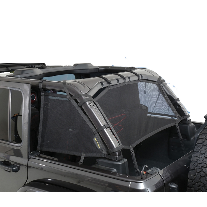 Smittybilt Extended Shade Top Sides/Rear - Mesh (18+ JLU) Model 97501