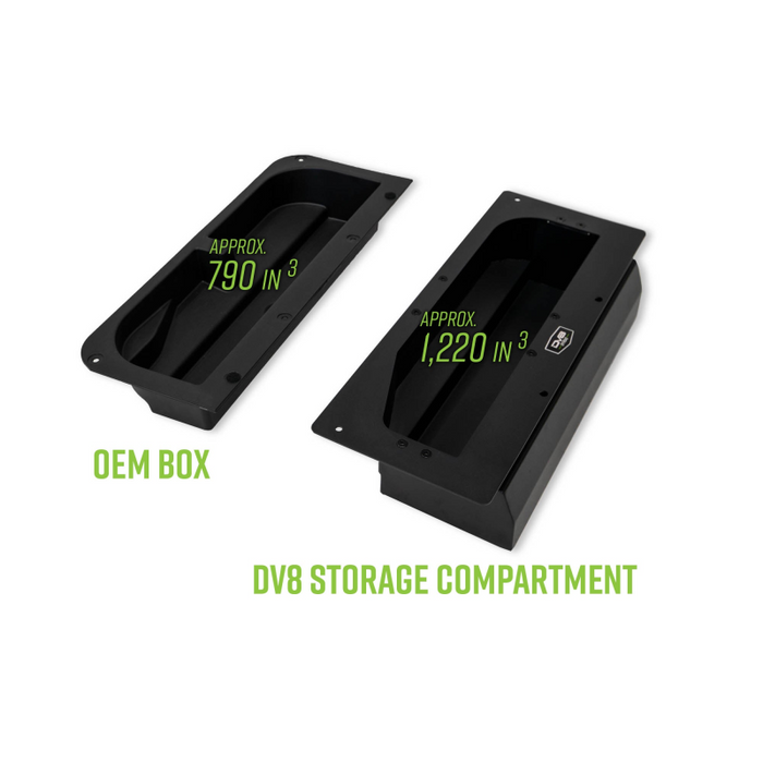 DV8 Offroad 2021-2026 Ford Bronco Storage Compartment Model CMBR-02