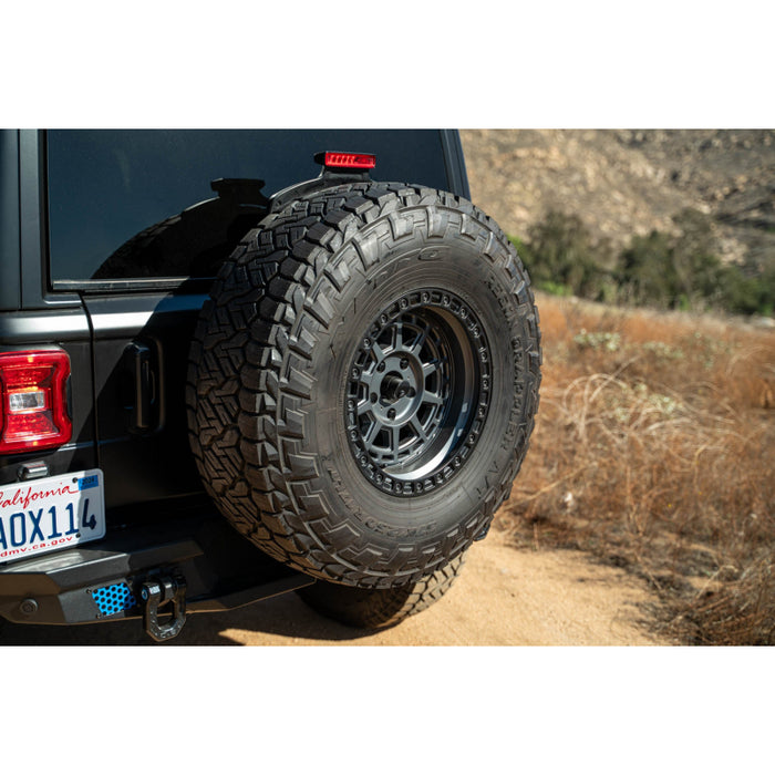 DV8 Offroad 2018-2025 Jeep Wrangler JL, JLU Mto Series Bumper Spare Tire Swing Gate Model TCJL-13