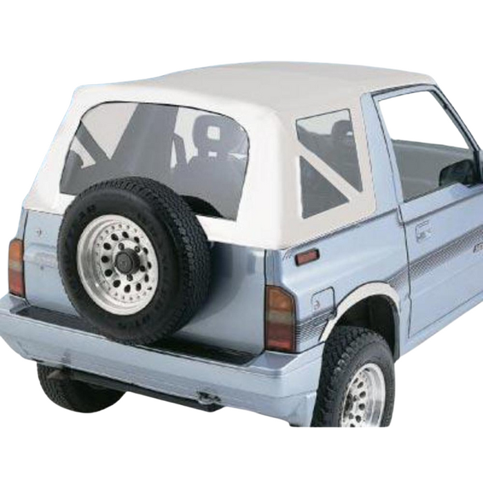 Smittybilt OEM Replacement Soft Top - Vinyl White (86-94 Geo Tracker / Suzuki Sidekick) Model 98752
