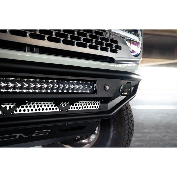 DV8 Offroad 2021-2025 Ford Bronco Competition Series Front Bumper Model FBBR-04