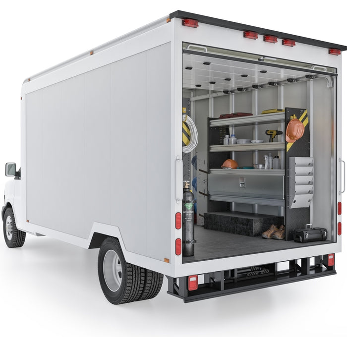 Ranger Design HVAC Van Shelving Package for 14' Box Truck - Enclosed Trailer Model BTL-12