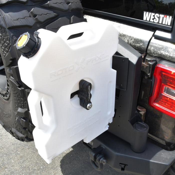 Westin WJ2 Rear Bumper RotoPax Jerry Can Mount Textured Black Model 59-89025