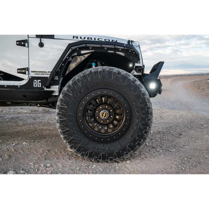Bodyguard JK Fender System - Front And Rear Liners And Fender Flares Bare Metal Model 40898B