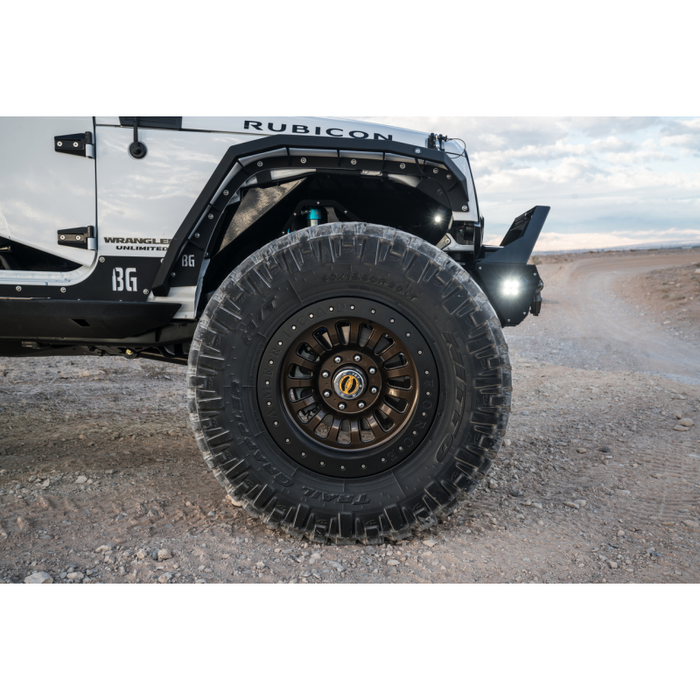 Bodyguard JK Fender System - Front And Rear Liners And Fender Flares Texture Black Powder Coat Model 40898T