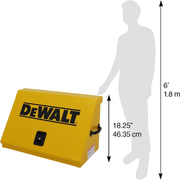 Montezuma 30 x 15 In. Steel Dewalt Triangle® Toolbox Yellow Top Mount Toolbox DXTB30YY