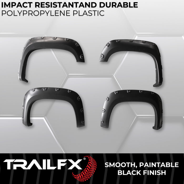 TrailFX Fender Flare Pocket Style Flare Smooth Set Of 4 Model TFG3001S