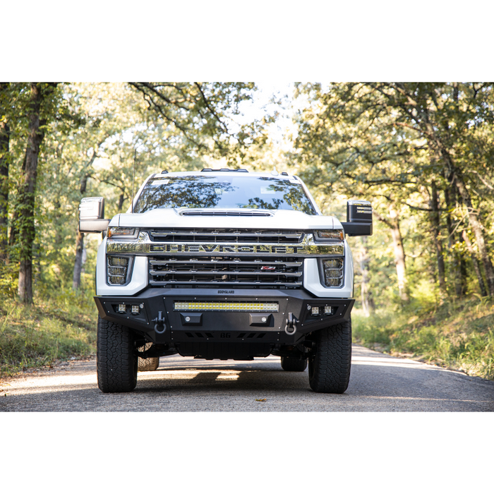 Bodyguard A2L Front Base - Sensor Cutouts Single Light Bar Cutout Bare Metal Model GAC20BYBNN