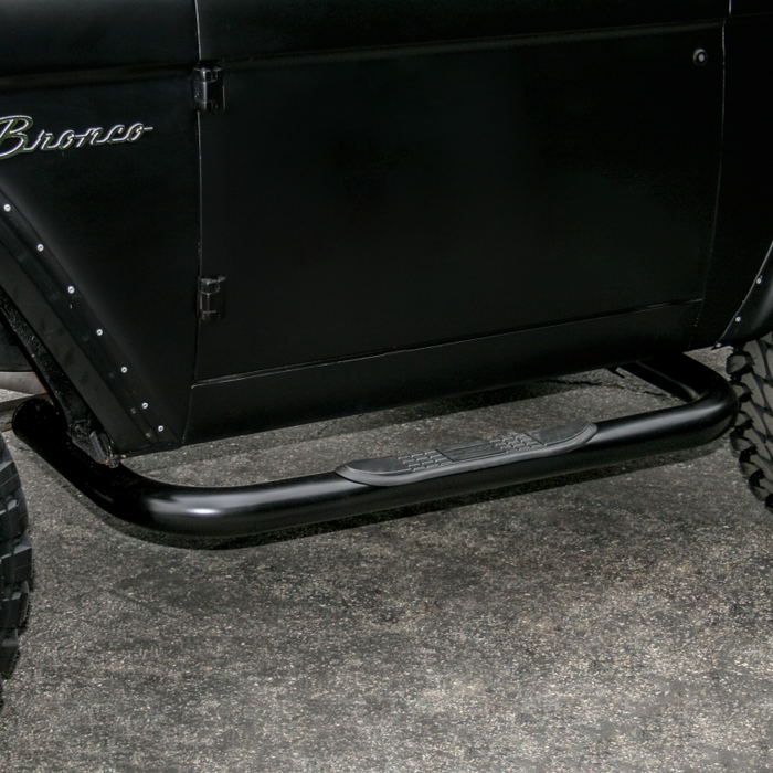 ARIES 3" Round Black Steel Side Bars, Fits Select Ford Bronco Model 203038