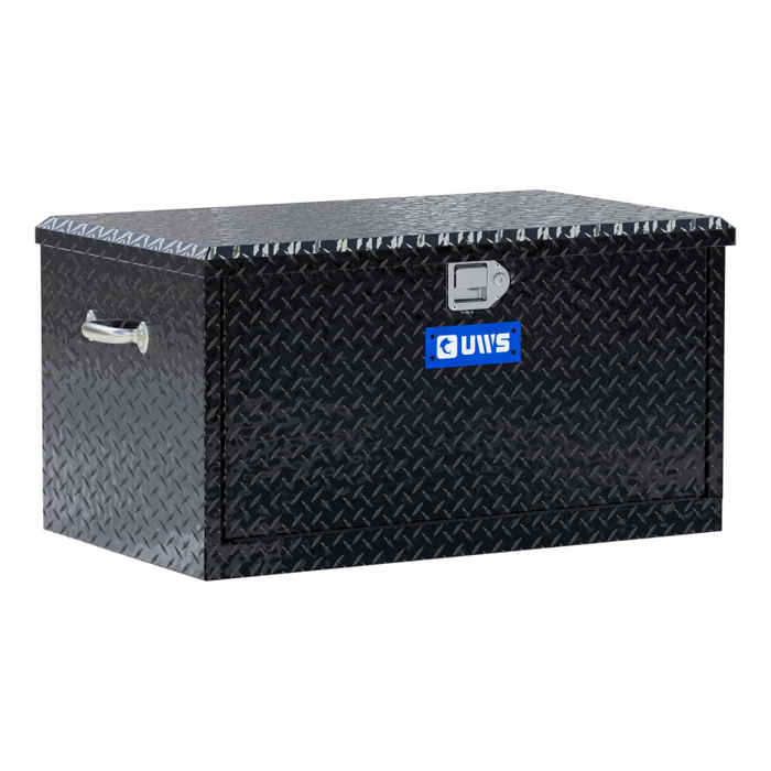 UWS Gloss Black Aluminum 38" Utility Chest Box with Drawers Model TBC-38-DS-BLK