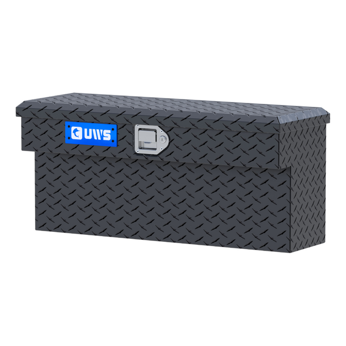 UWS Matte Black Aluminum UTV Side Tool Box - Polaris Ranger Model UTV-SM33-MB