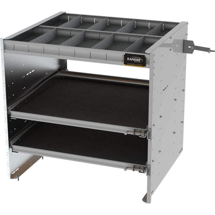 Ranger Design Axess Tray sliding cargo tray with 1 shelf 42"H - 2 drawers Model 5037-2
