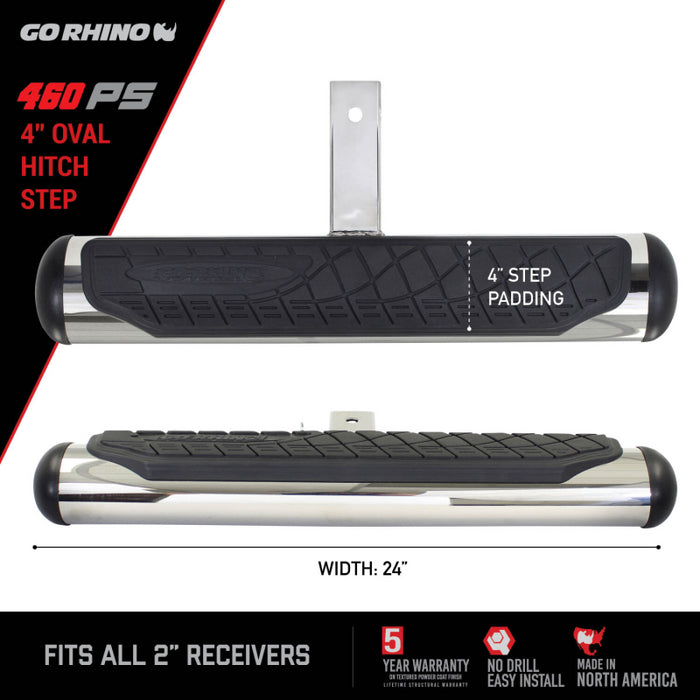 Go Rhino 4" Oval Hitch Step Model 460PS