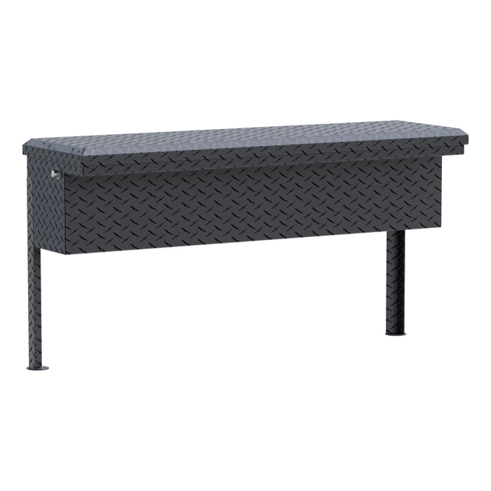 UWS Matte Black Aluminum 48" Truck Side Tool  Box - Low Profile Model TBSM-48-LP-MB