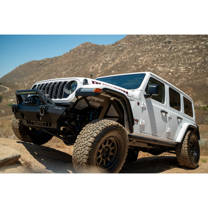 DV8 Offroad 2018-2025 Jeep Wrangler JL JLU Gladiator JT Front Inner Fenders Model INFEND-06FB