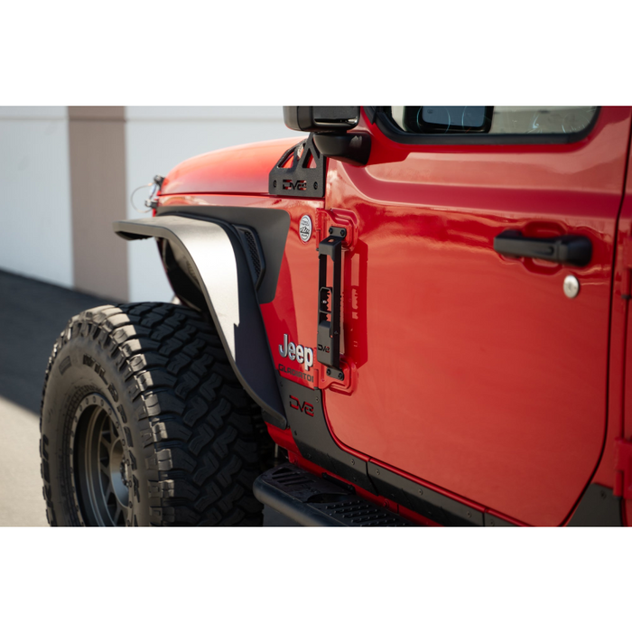 DV8 Offroad 2007-2025 Jeep Gladiator JT Wrangler JK, JKU, JL, JLU Hinge Mounted Steps Model STJL-04