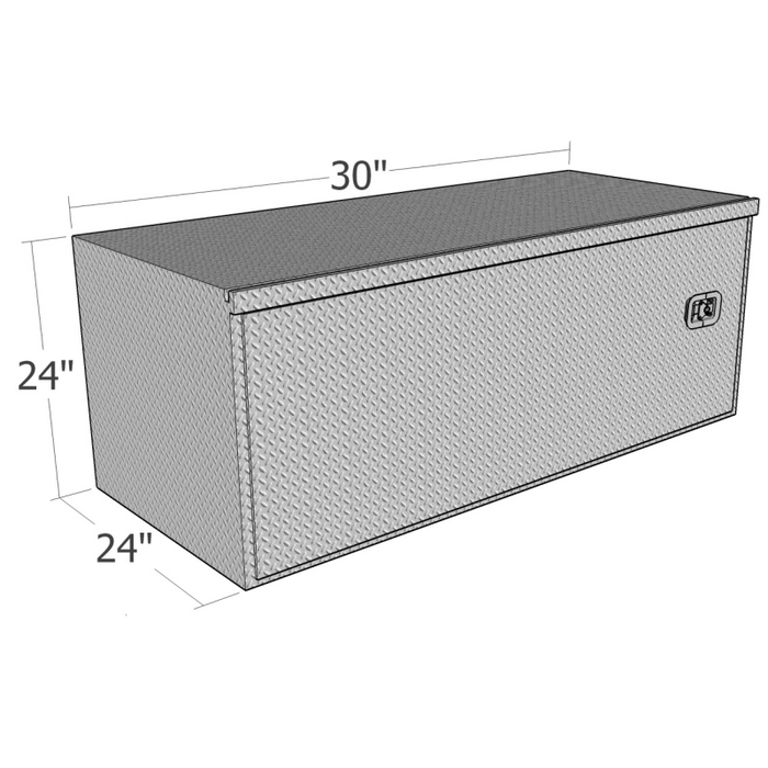 Brute 24' X 24" X 30"L HD Under Body -  Diamond, Swing Door Model HBD2430
