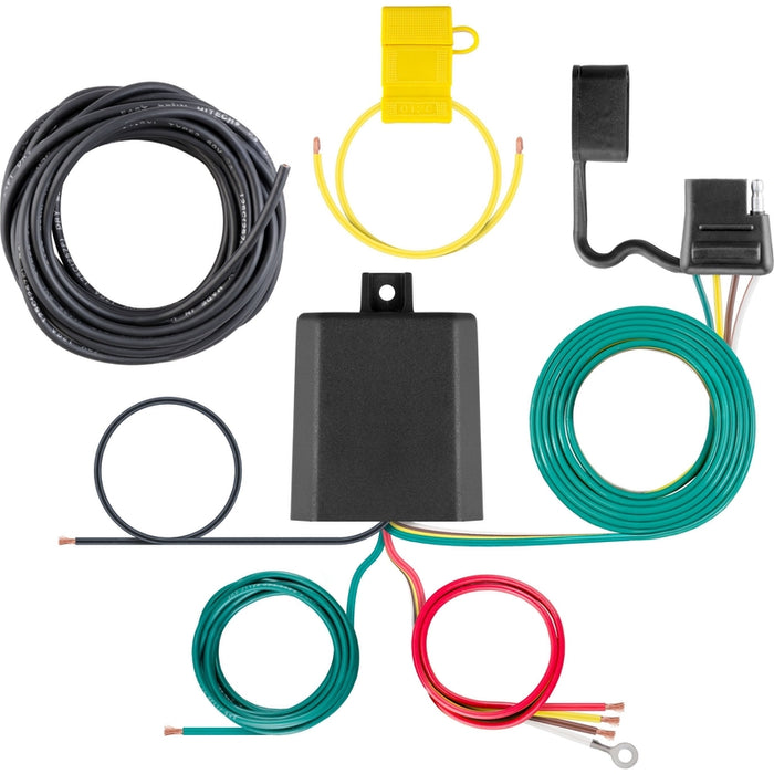 CURT Weather-Resistant Multi-Function Splice-in Trailer Tail Light Converter Kit, 4-Pin Wiring Harness Model 59236