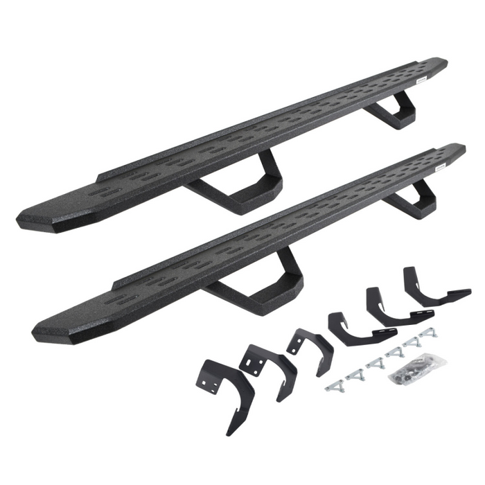 Go Rhino RB30 Running Boards with Mounting Brackets With 2 Pairs Drop Steps Kit Model 6962068720T