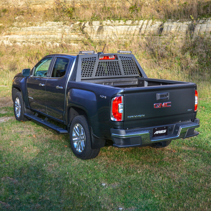 ARIES Switchback Black Aluminum Headache Rack, Select Chevrolet Colora ...