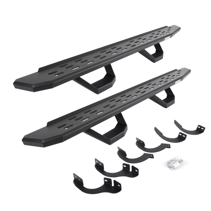 Go Rhino RB30 Running Boards with Mounting Brackets With 2 Pairs Drop Steps Kit Model 6964256820T