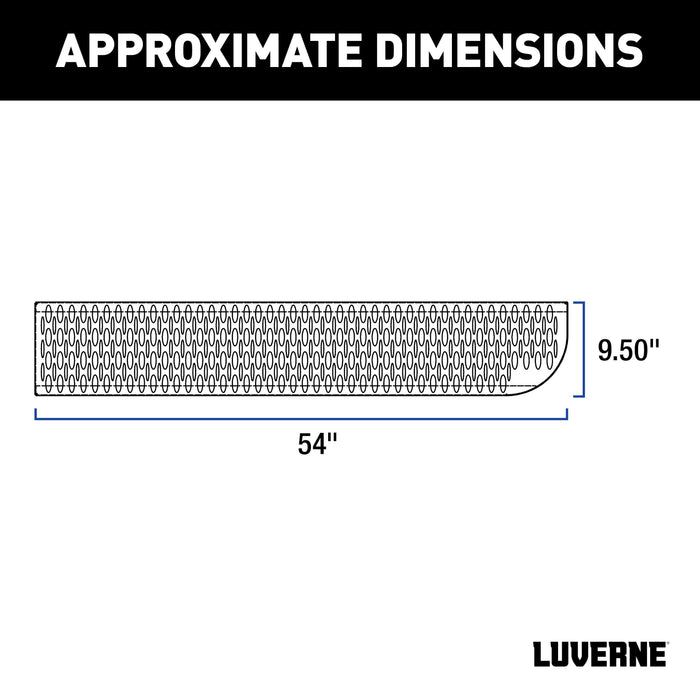 Luverne Grip Step XL 9-1/2" x 54" Steel Passenger Board Fleet Kit Select Ford Transit Model 495154-401801-0