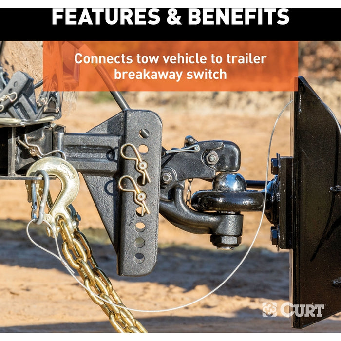 CURT Replacement Trailer Breakaway Switch Lanyard Model 52020