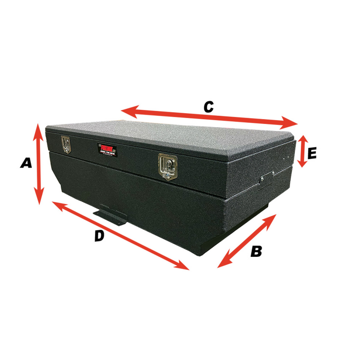 Linex Sprayed Tool Box The FuelBox Tank and Tool Box Combo 87 Gallon Smooth Spray Liner Finis ...