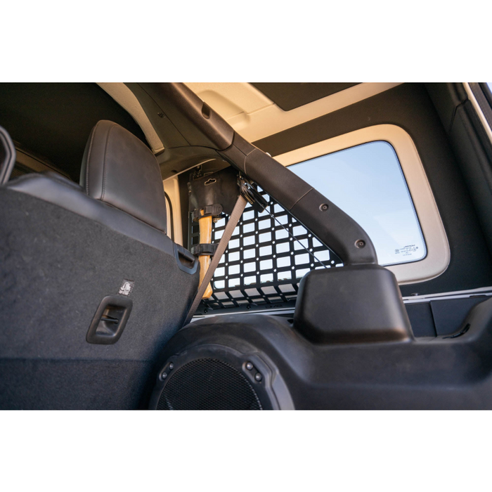 DV8 Offroad 2018-2026 Jeep Wrangler 4-Door Rear Window Pocketed Molle Panels Model MPJL-02