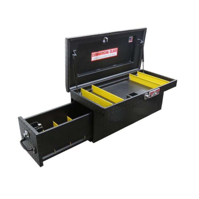 Brute 34" Side Mount Tool Textured Black W/ Rear Bed Safe Roller Drawer Passenger Side Model RB7634P-BT