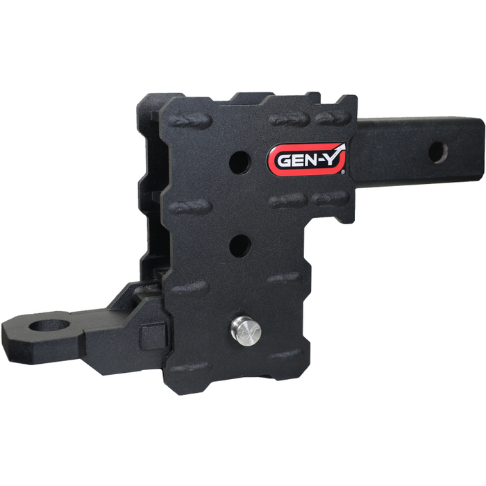 GEN-Y PHANTOM Series- 2" Hollow Shank, 3 - pocket 4.5" Drop, 5k Towing, .5K TW With GH-102541 Ball Mount & GH-102359 Pin And Clip Model GH-102358
