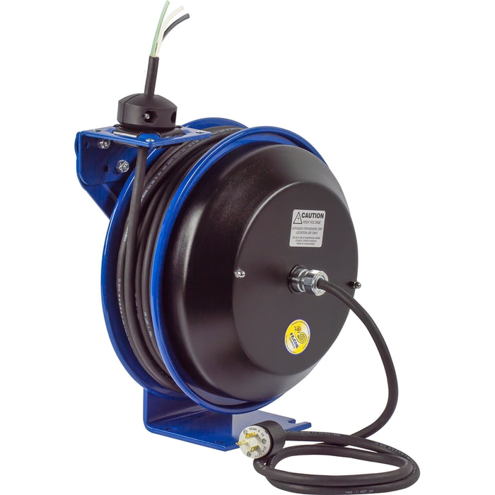 Coxreels EZ-PC Series Safety System Spring Driven Cord Reel 12 AWG x 50 ft. No Accessory - 115V 20 Amp - Cord Included Model EZ-PC13-5012-X