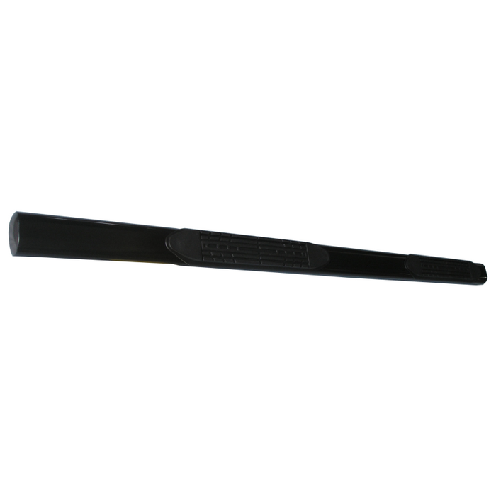 TrailFX 4" Oval Straight Step Nerf Bars W/ Step Pads Powder Coat Black Steel Model 2930314043