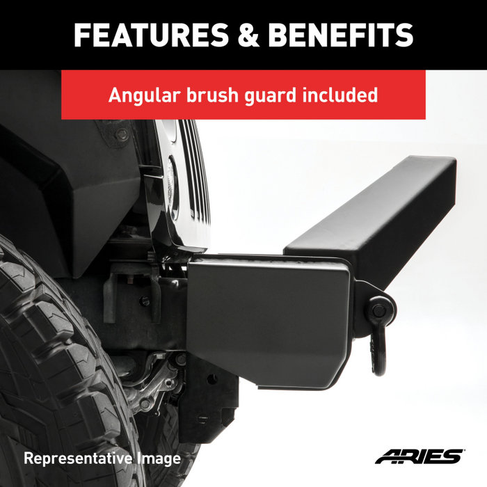 ARIES TrailCrusher Jeep JL, Gladiator Steel Front Bumper with Brush Guard, 12.5K Model 2186002