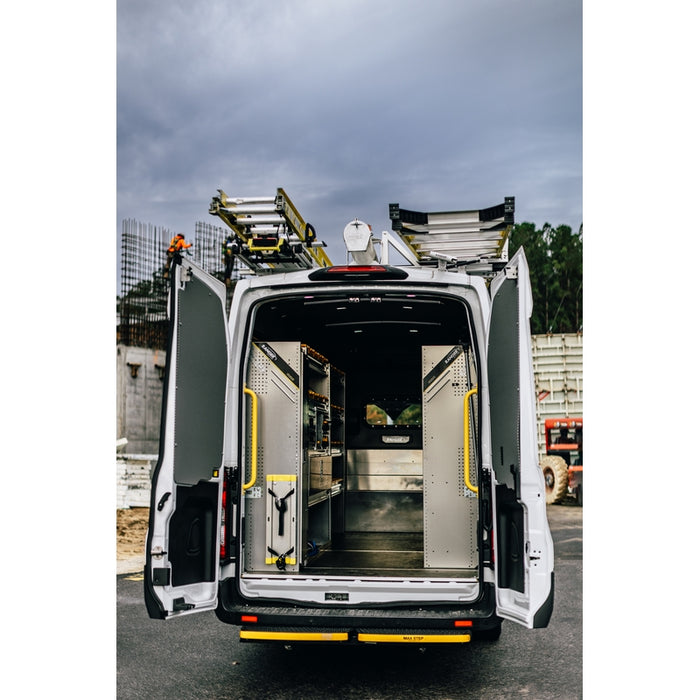Ranger Design N5 4 Tray Aluminum Van Shelving for High Roof Vans 16"x36"x62" Model N5-RA36-4