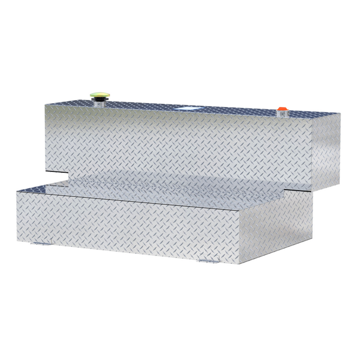 UWS Bright Aluminum HammerHead-Style 100-Gallon Aluminum L-Shape Transfer Tank Model TT-100HH