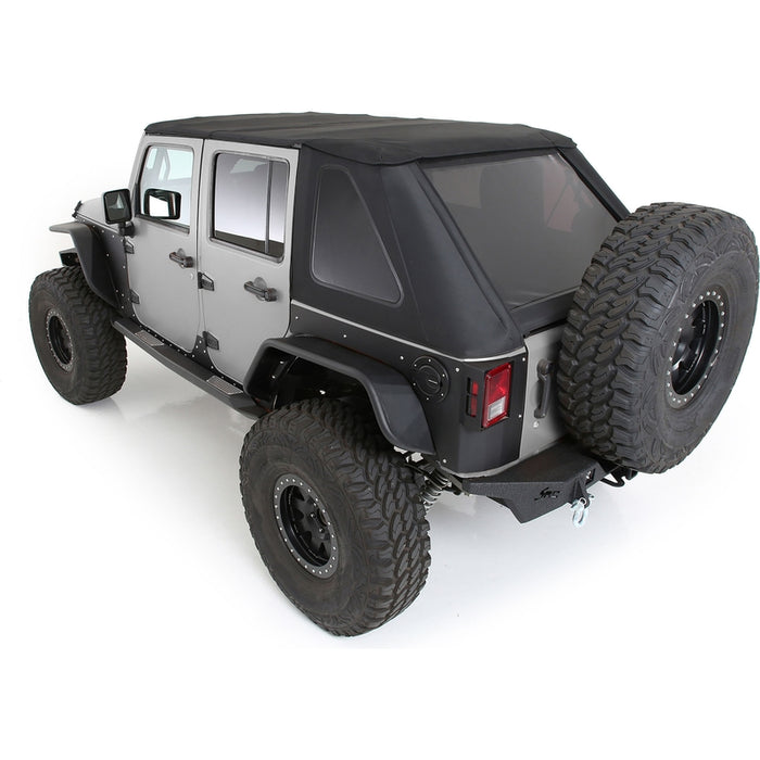 Smittybilt Bowless Combo Top Kit w/ Tinted Windows - Black Diamond (07-18 JK) Model 9073135K