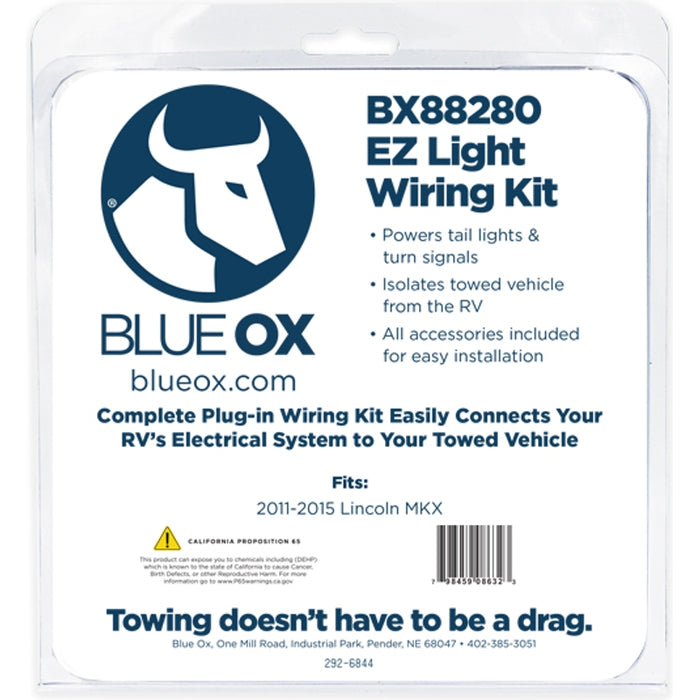 Blue Ox EZ Light Wiring Harness Kit Model BX88280