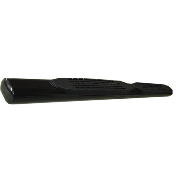TrailFX 4" Oval Straight Step Nerf Bars W/ Step Pads Powder Coat Black Steel Model 2940413053
