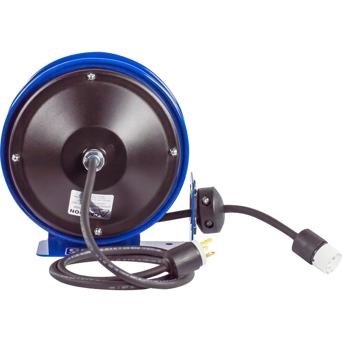 Coxreels PC10 Series Compact Spring Driven Cord Reel Single Receptacle 12 GA x 30 ft. - Cord Included Model PC10-3012-A