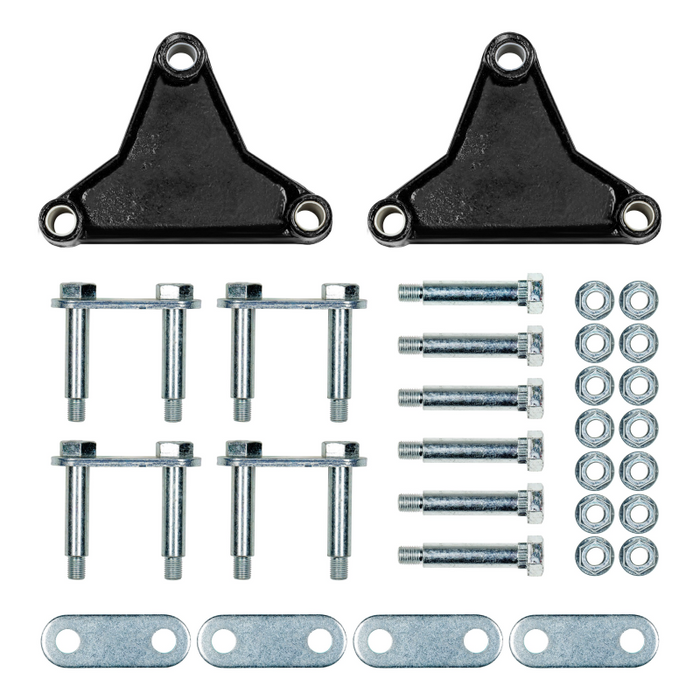 CURT 121098L Trailer Axle Attaching Parts (AP) Suspension Kit for 2,000-7,000-lb. Double-Eye Tandem Axles - Tall Equalizer, Standard Bolts Model 121098L